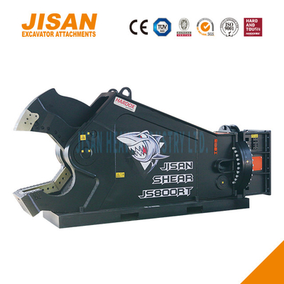 JS800RT Excavator Metal Shears Ideal For Heavy Duty Steel Cutting With 80-110 Ton Arm Installation